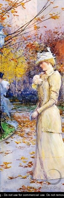 Indian Summer in Madison Square - Childe Hassam