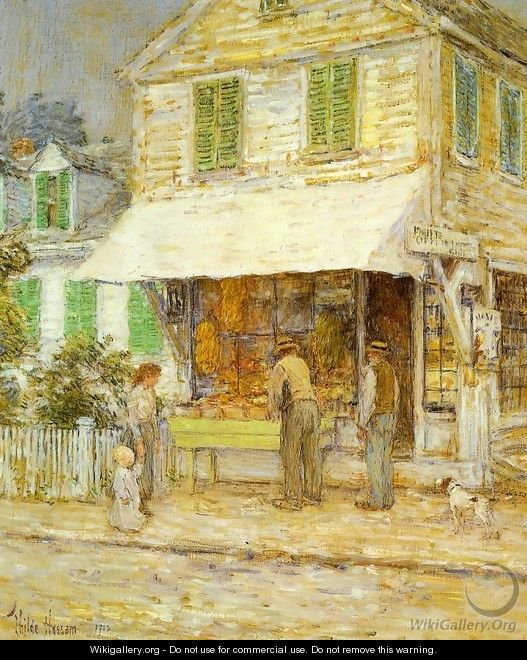Provincetown Grocery Store - Childe Hassam