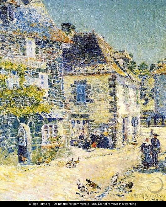 Pont-Aven, Noon Day - Childe Hassam