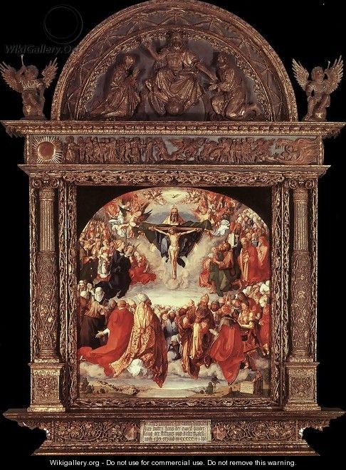 The Adoration of the Holy Trinity (Landauer Altar) - Albrecht Durer