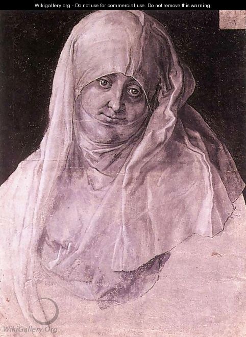 Agnes Dürer as St Anne - Albrecht Durer