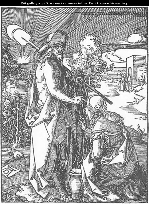 Small Passion, 31. Christ Appears to Mary Magdalene - Albrecht Durer