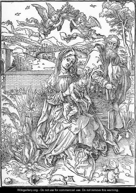 Holy Family with Three Hares - Albrecht Durer