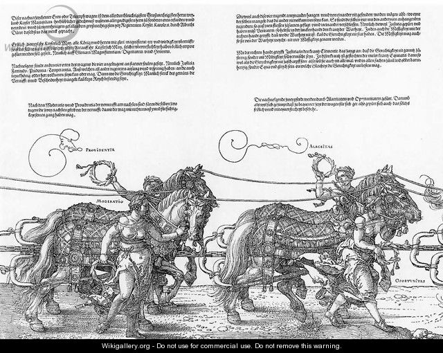 Triumphal Chariot (3-4) - Albrecht Durer
