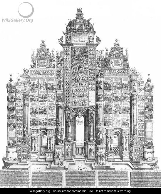 Triumphal Arch (entire view) - Albrecht Durer