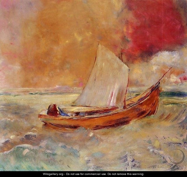 Yellow Boat - Odilon Redon