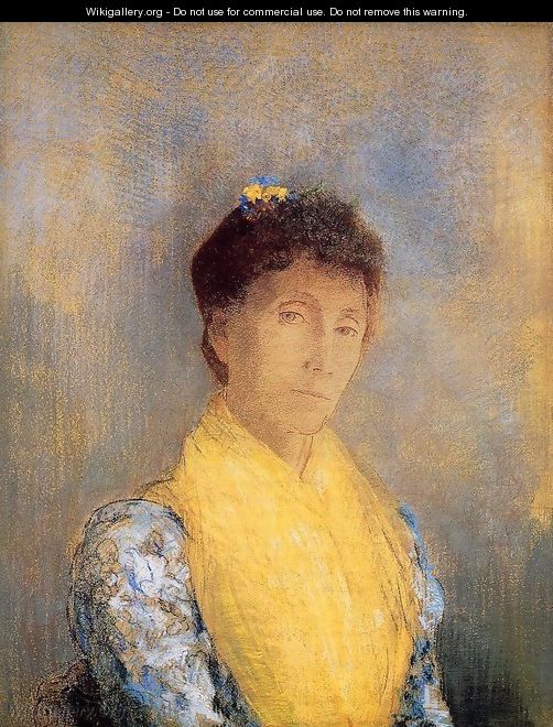 Woman with a Yellow Bodice - Odilon Redon