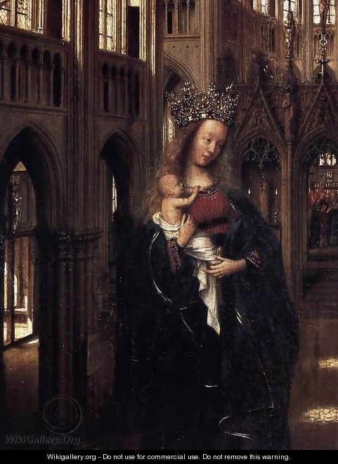 Madonna in the Church (detail) - Jan Van Eyck