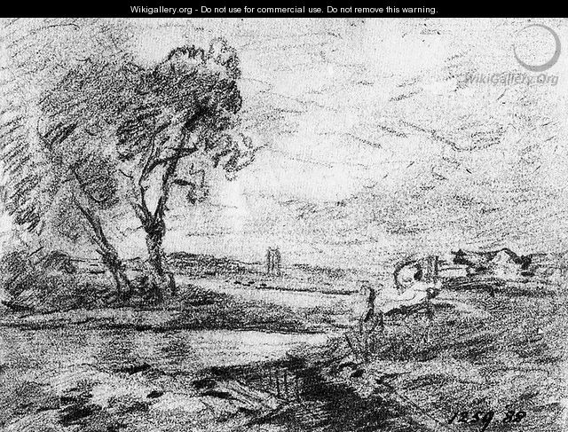 View of a Winding River 2 - John Constable