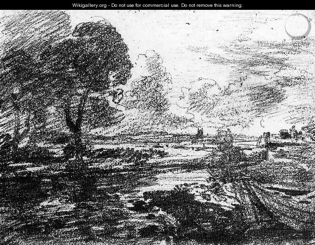 View of a Winding River - John Constable