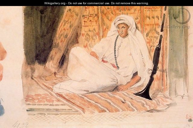 Young Arab in his Room - Eugene Delacroix