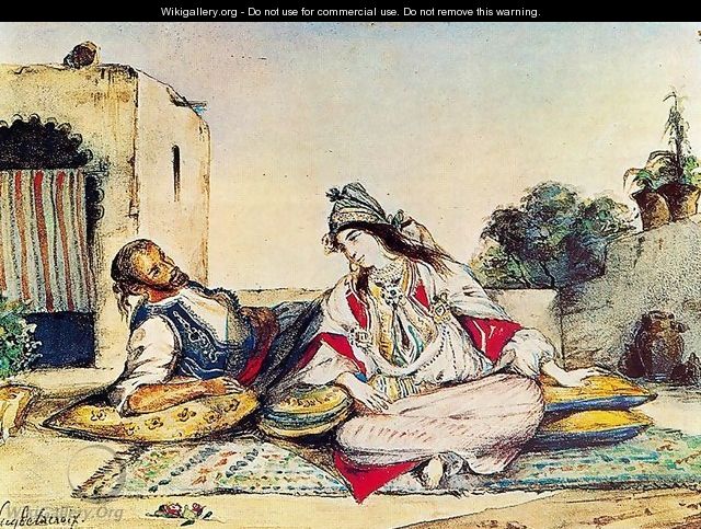 Conversation mauresque - Eugene Delacroix