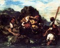 African Pirates Abducting a Young Woman - Eugene Delacroix