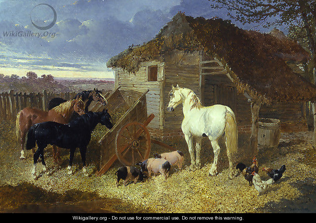 The Close of the Day - John Frederick Herring, Jnr.
