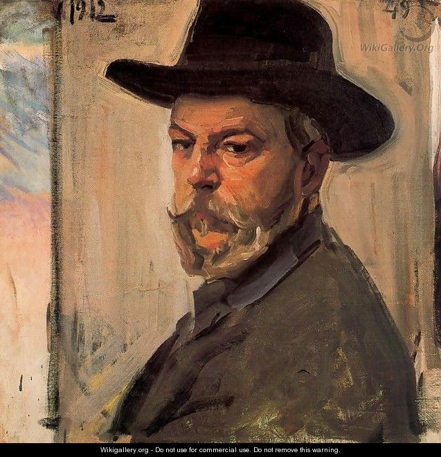 Self-portrait with a hat - Joaquin Sorolla y Bastida