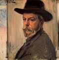 Self-portrait with a hat - Joaquin Sorolla y Bastida