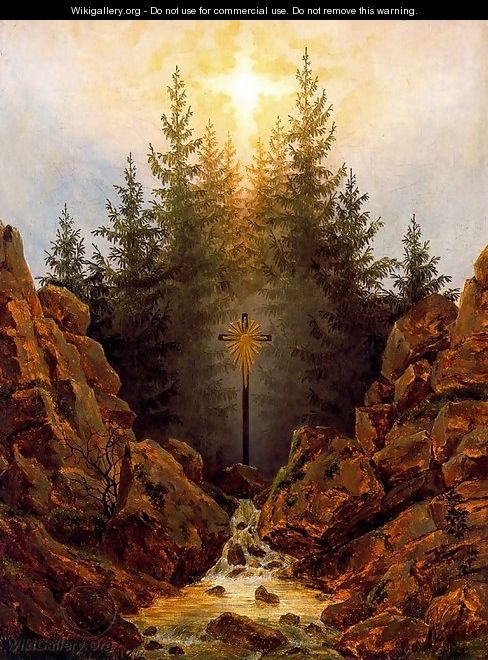 The Cross in the Forest - Caspar David Friedrich