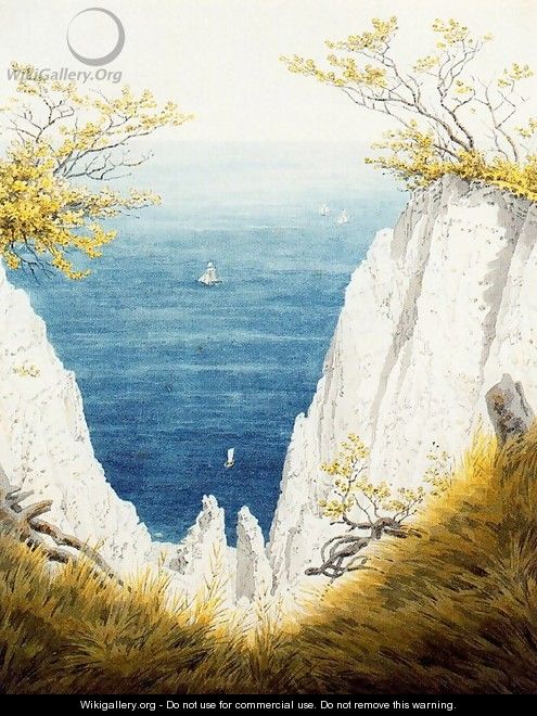 The Chalk Cliffs on Rügen - Caspar David Friedrich