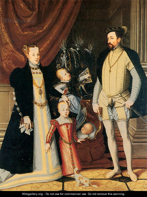 Maximilian II and His Family - Giuseppe Arcimboldo