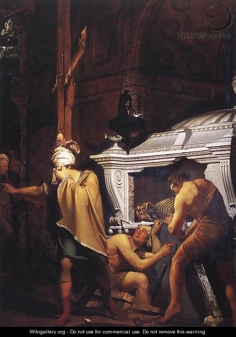 Miravan Opening the Grave of his Forefathers - Joseph Wright