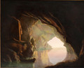 Grotto in the Gulf of Salerno, Sunset - Joseph Wright