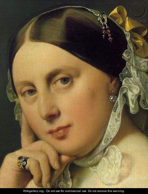 Delphine Ramel, Madame Ingres (detail 1) - Jean Auguste Dominique Ingres