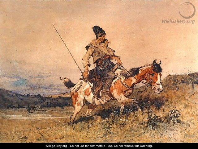 Jezdziec kozacki - Josef von Brandt