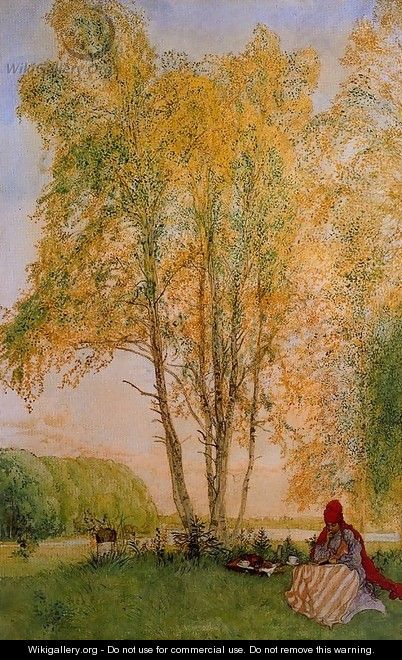 Under the birches - Carl Larsson