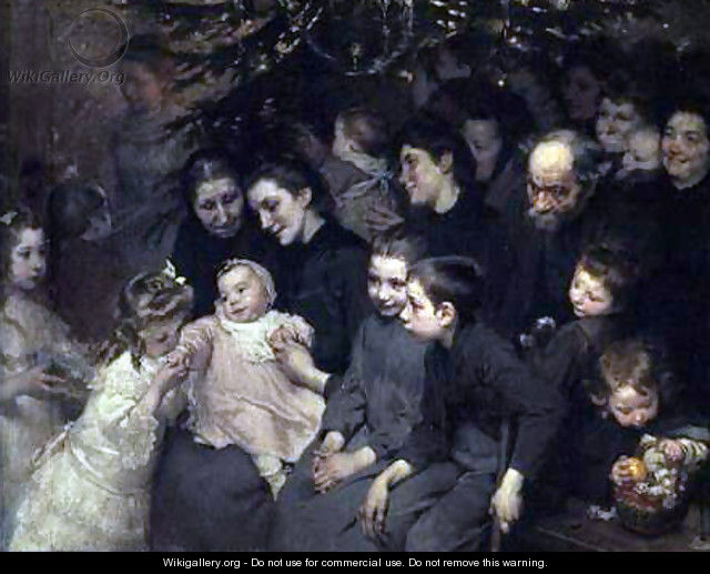 The Drop of Milk in Belleville, The Christmas Tree at the Dispensary - Henri-Jules-Jean Geoffroy (Geo)