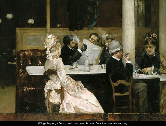 Cafe Scene in Paris 1877 - Henri Gervex