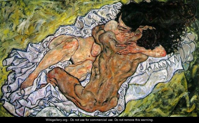 The Embrace (The Loving) - Egon Schiele