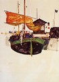 Ships at Trieste - Egon Schiele
