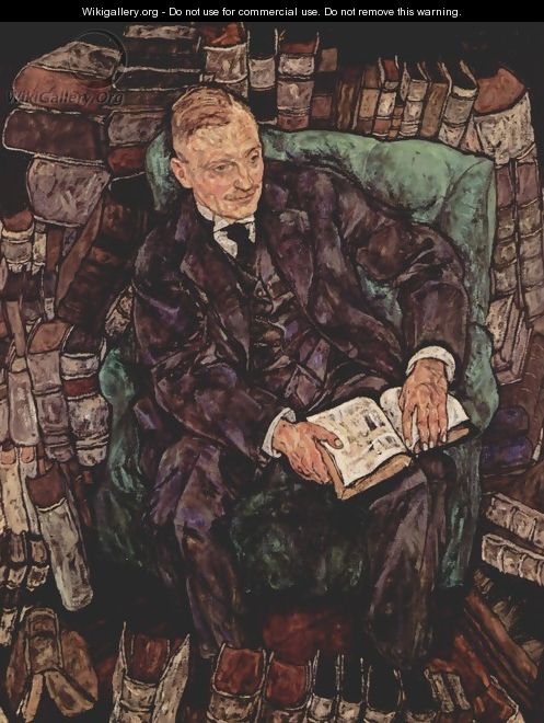 Portrait of Hugo Koller - Egon Schiele