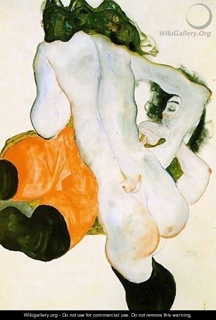 Two Women 2 - Egon Schiele