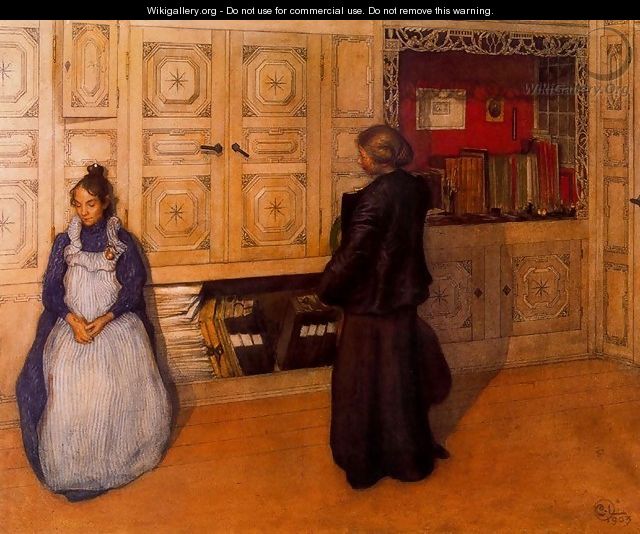 Mother and daughter - Carl Larsson