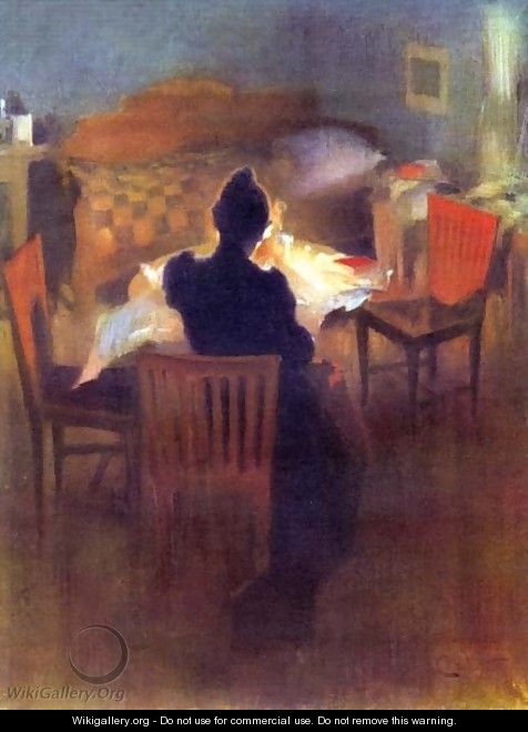 Light Interior in Mora - Carl Larsson