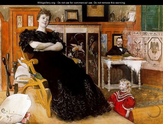 Portrait of Anna Petersson-Norrie - Carl Larsson
