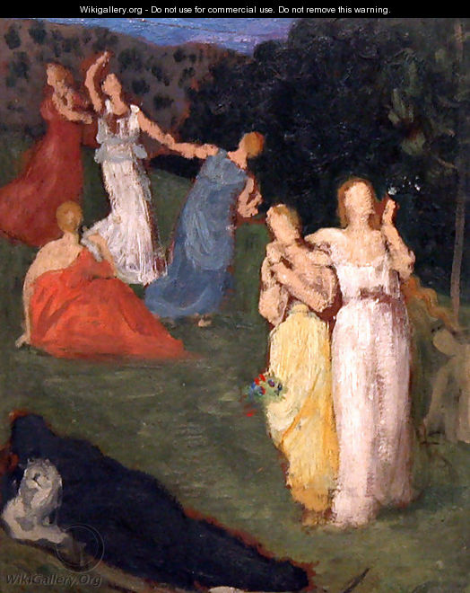Death and the Maidens (study) - Pierre-Cecile Puvis de Chavannes