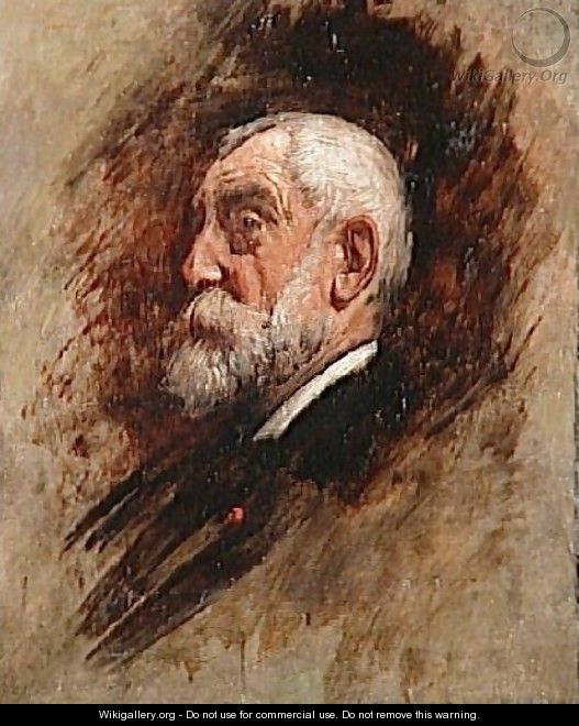 Portrait of Henri Harpignies - Léon Bonnat