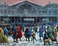 The Gare de l'Est in Snow - Maximilien Luce