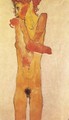 Nude teenager 1910 - Egon Schiele