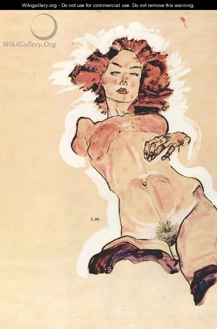 Feminine act - Egon Schiele