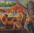 Workers Loading a barge - Maximilien Luce