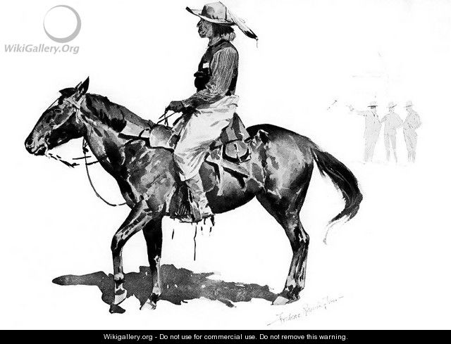 A Reservation Indian - Frederic Remington