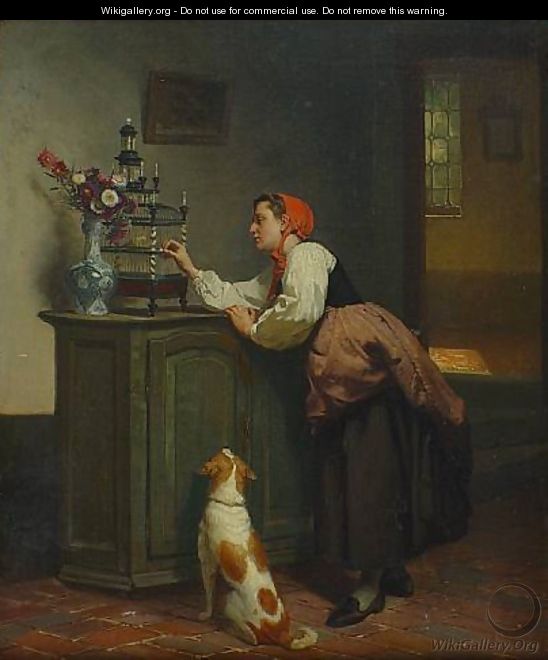 The pet canary - Theodore Gerard