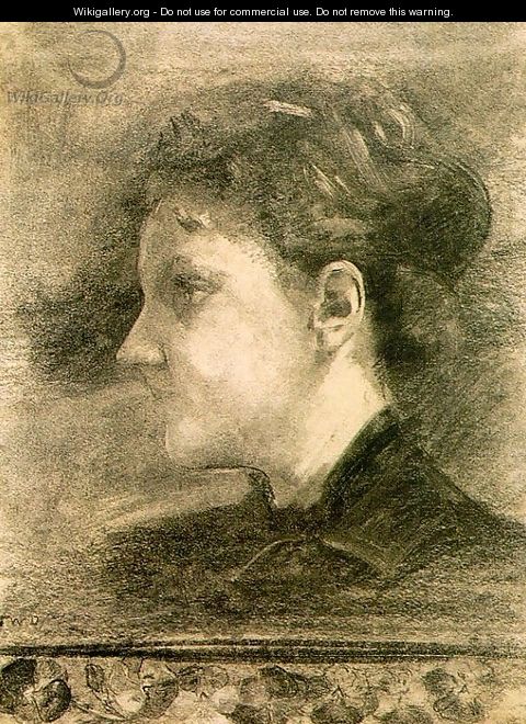 Portrait of Mariette Benedict Cotton - Thomas Wilmer Dewing