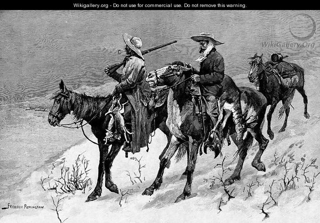 Thanksgiving Dinner for the Ranch - Frederic Remington