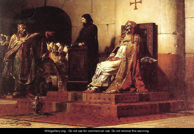 Pope Formosus and Stephen VII - Jean-Paul Laurens