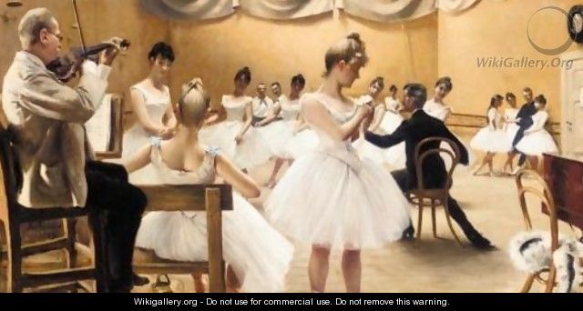 Time at Kgl. Teaters ballet school - Paul-Gustave Fischer