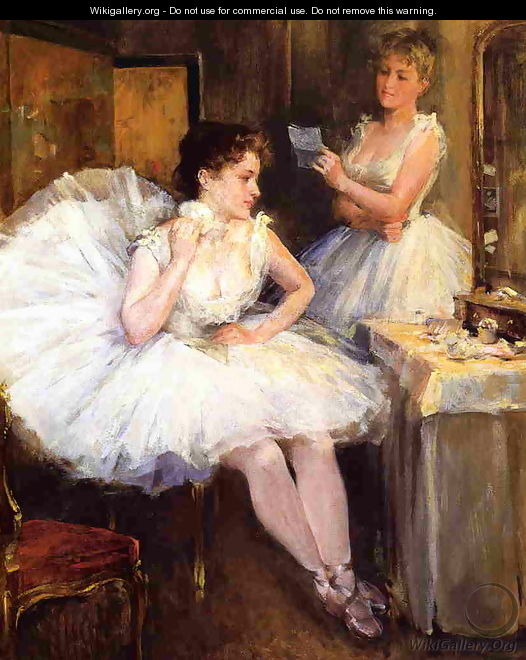The Ballet Dancers, The Dressing Room - Willard Leroy Metcalf